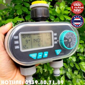 Bộ van nước hẹn giờ tưới cây 2 cửa ra tự động dùng pin ML-6121A Thái Lan (Bảo hành 12 tháng)(2 cổng tưới độc lập)