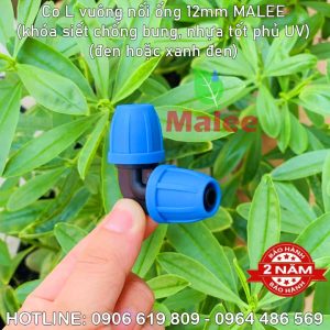 Co vuông ống 12mm Malee (Khóa siết chống bung chống sì nước)