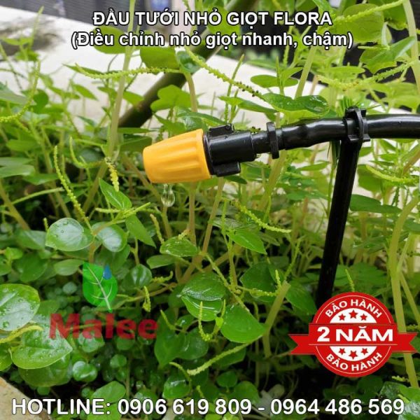 Đầu tưới cây nhỏ giọt 4 chế độ điều chỉnh Flora