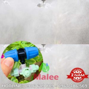 Đầu tưới phun sương 4 tia kèm chân tê 12mm Malee