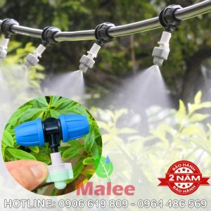 Đầu tưới phun sương hạt nhỏ kèm chân tê 12mm Malee