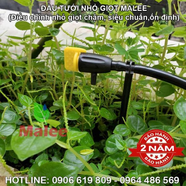 Đầu tưới thả gốc nhỏ giọt điều chỉnh siêu chuẩn Malee