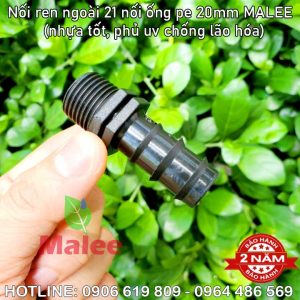 Nối ống 20mm ren ngoài 21mm Malee