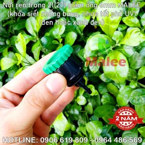 Nối ống 6mm ren trong 21 27mm Malee