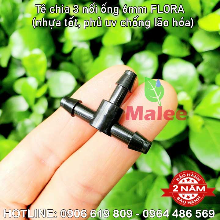 Nối tê chia ống 6ly Flora