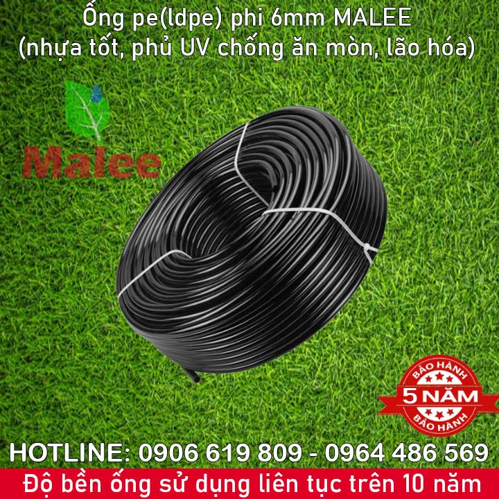 Ống tưới cây ldpe phi 6mm Malee thái lan