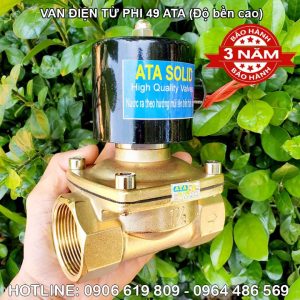 Van điện từ phi 49 ATA đóng mở nước bằng điện (Độ bền cao, bảo hành 3 năm)