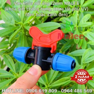 Van khóa ống 12mm Malee (Khóa siết chống bung chống sì nước)