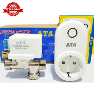 Bộ tưới cây thông minh wifi hẹn giờ qua điện thoại ATA TĐW-04  (Bảo hành 12 tháng)(Phần mềm tiếng việt, không giới hạn khoảng cách)